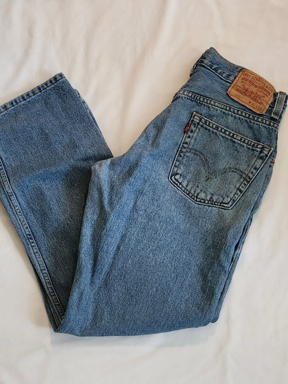 Levi's 505 jeans sz 31 X 30 straight leg well loved